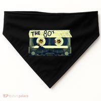 Retro 80S Mix Tape USA-Made Doggie Bandana thumb 0