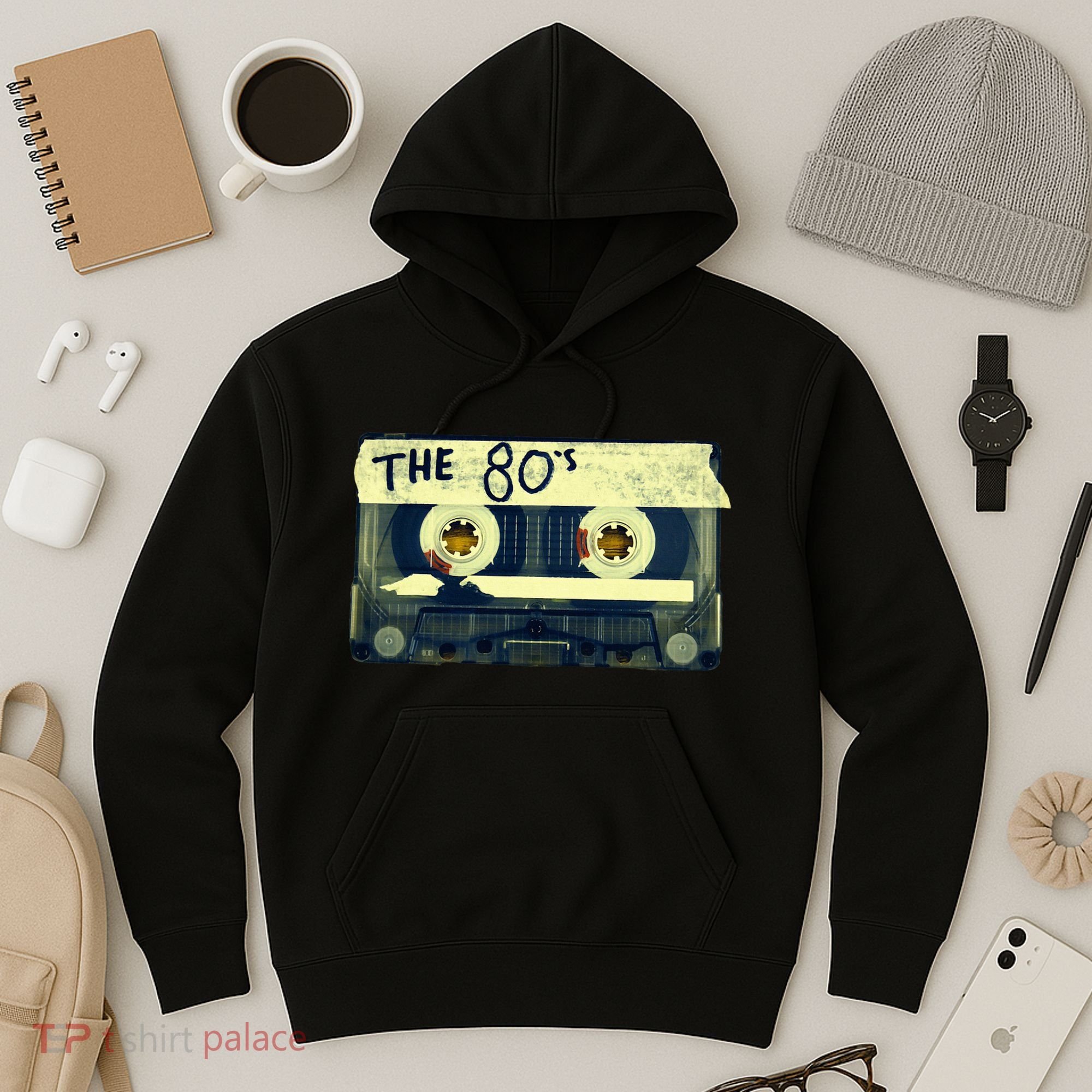 Retro 80S Mix Tape Hoodie