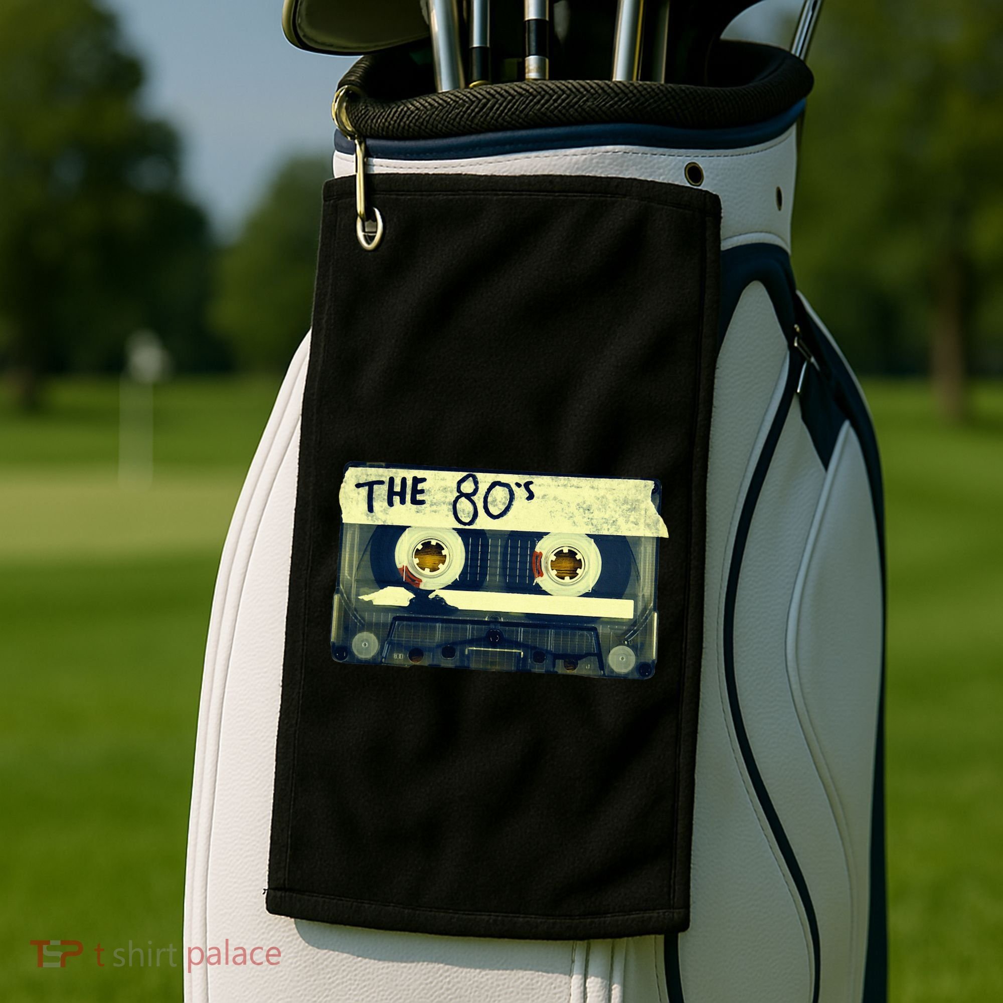 Retro 80S Mix Tape Golf Towel
