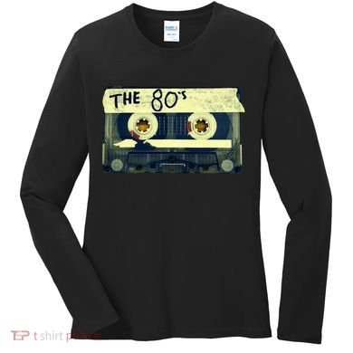 Retro 80S Mix Tape Women's Long Sleeve Shirt