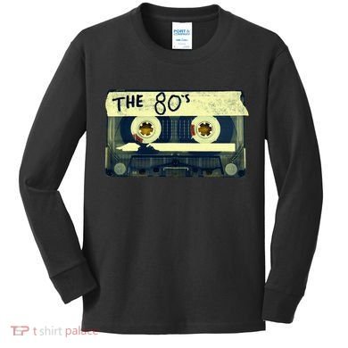 Retro 80S Mix Tape Kids Long Sleeve Shirt