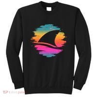 Retro 80's Neon Shark Fin Sweatshirt thumb 0