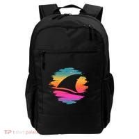 Retro 80's Neon Shark Fin Backpack thumb 0