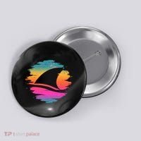 Retro 80's Neon Shark Fin Button thumb 0