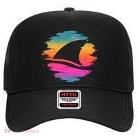 Retro 80's Neon Shark Fin Hat thumb 0