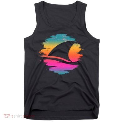 Retro 80's Neon Shark Fin Tank Top