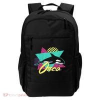 Retro 80s Or 90s Orca Killer Whale Backpack thumb 0