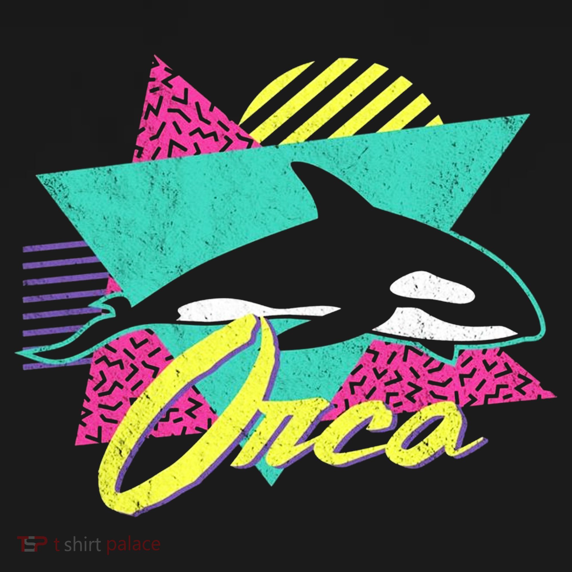 Retro 80s Or 90s Orca Killer Whale Backpack