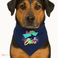 Retro 80s Or 90s Orca Killer Whale USA-Made Doggie Bandana thumb 1