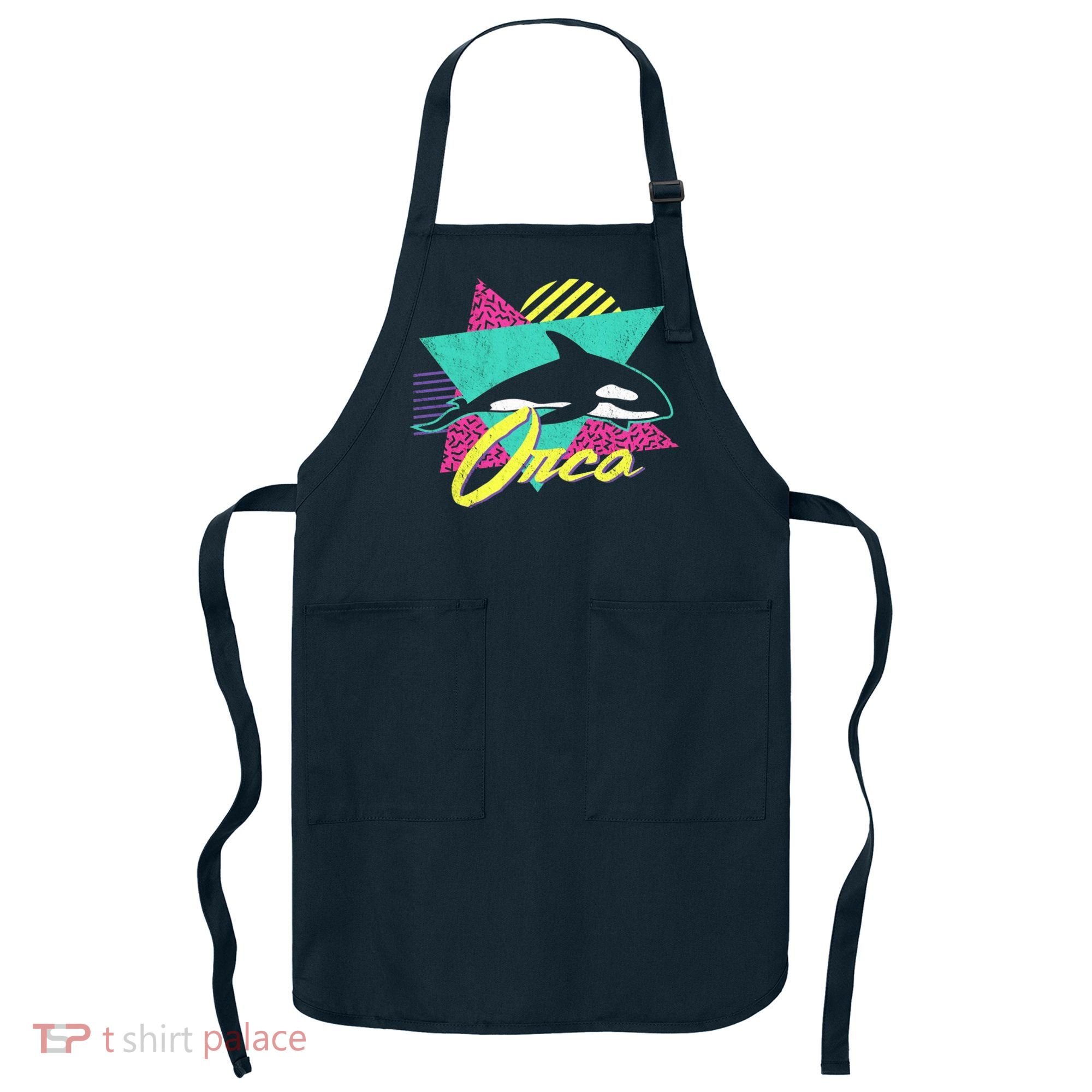 Retro 80s Or 90s Orca Killer Whale Apron