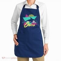 Retro 80s Or 90s Orca Killer Whale Apron thumb 2