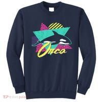 Retro 80s Or 90s Orca Killer Whale Sweatshirt thumb 0