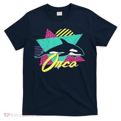 Retro 80s Or 90s Orca Killer Whale T-Shirt