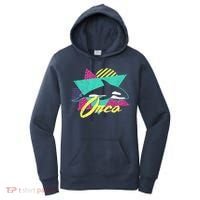 Retro 80s Or 90s Orca Killer Whale Women's Hoodie thumb 0
