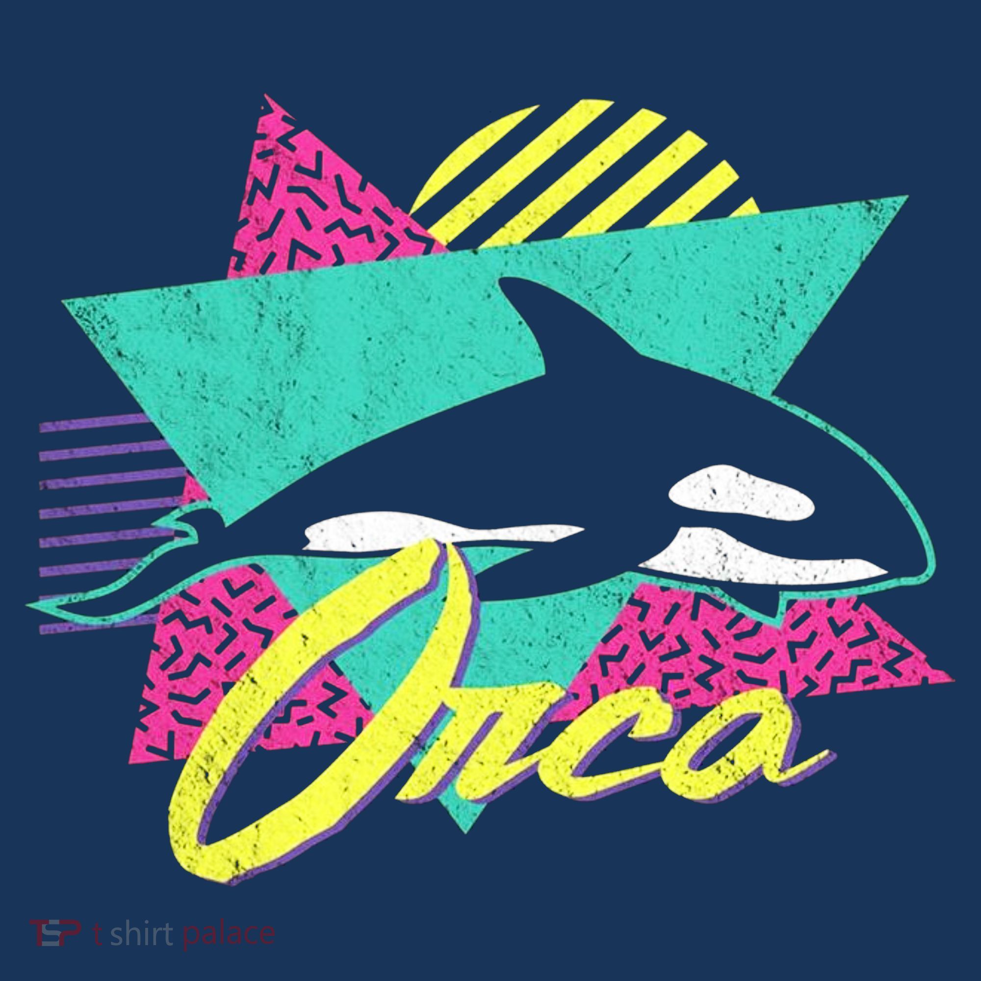 Retro 80s Or 90s Orca Killer Whale Mousepad