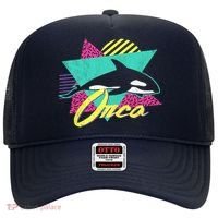 Retro 80s Or 90s Orca Killer Whale Hat thumb 0