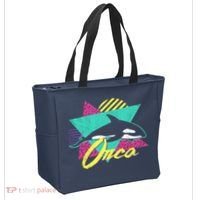 Retro 80s Or 90s Orca Killer Whale Tote Bag thumb 2