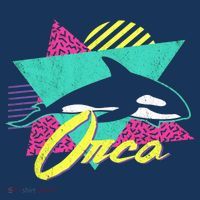 Retro 80s Or 90s Orca Killer Whale Tote Bag thumb 4