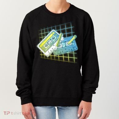 Retro 80's Rewind Cassette Tapes Broken Pencil Women's Sweatshirt