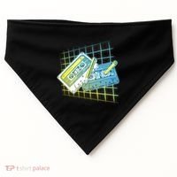Retro 80's Rewind Cassette Tapes Broken Pencil USA-Made Doggie Bandana thumb 0