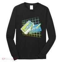 Retro 80's Rewind Cassette Tapes Broken Pencil Long Sleeve Shirt thumb 0