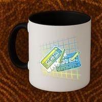 Retro 80's Rewind Cassette Tapes Broken Pencil Coffee Mug thumb 2