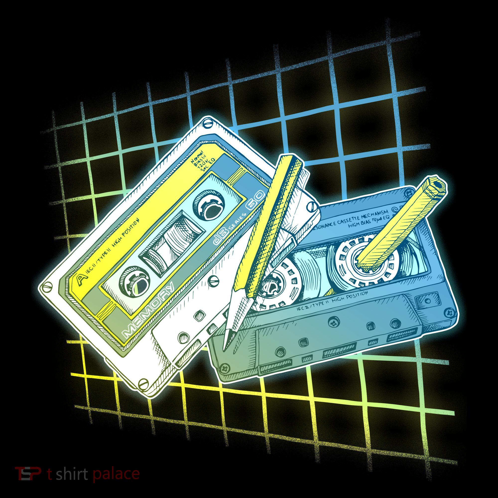 Retro 80's Rewind Cassette Tapes Broken Pencil Coffee Mug