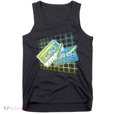 Retro 80's Rewind Cassette Tapes Broken Pencil Tank Top