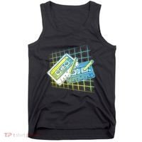 Retro 80's Rewind Cassette Tapes Broken Pencil Tank Top thumb 0