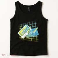 Retro 80's Rewind Cassette Tapes Broken Pencil Tank Top thumb 2
