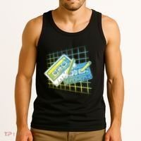 Retro 80's Rewind Cassette Tapes Broken Pencil Tank Top thumb 3