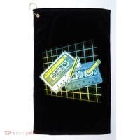Retro 80's Rewind Cassette Tapes Broken Pencil Golf Towel thumb 0