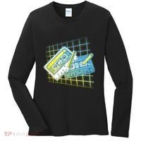 Retro 80's Rewind Cassette Tapes Broken Pencil Women's Long Sleeve Shirt thumb 0