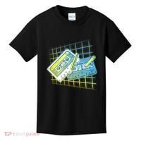 Retro 80's Rewind Cassette Tapes Broken Pencil Kids T-Shirt thumb 0