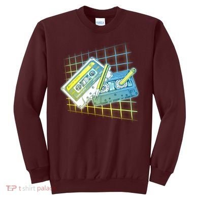 Retro 80's Rewind Cassette Tapes Broken Pencil Sweatshirt