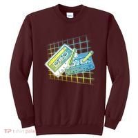 Retro 80's Rewind Cassette Tapes Broken Pencil Sweatshirt thumb 0