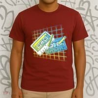 Retro 80's Rewind Cassette Tapes Broken Pencil T-Shirt thumb 3