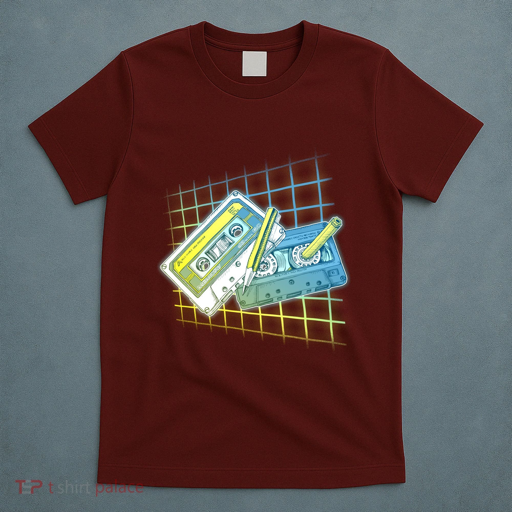 Retro 80's Rewind Cassette Tapes Broken Pencil T-Shirt