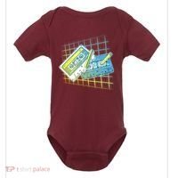 Retro 80's Rewind Cassette Tapes Broken Pencil Baby Bodysuit thumb 0