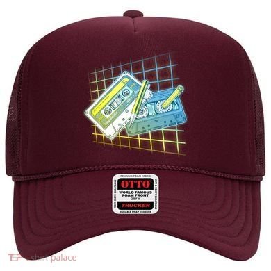 Retro 80's Rewind Cassette Tapes Broken Pencil Hat
