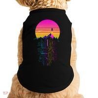 Retro 80s Space Shuttle Launch Circuit Mountain Doggie Tank thumb 0