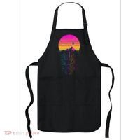 Retro 80s Space Shuttle Launch Circuit Mountain Apron thumb 0