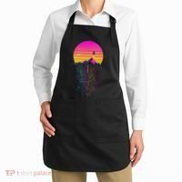 Retro 80s Space Shuttle Launch Circuit Mountain Apron thumb 2