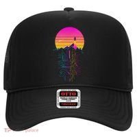 Retro 80s Space Shuttle Launch Circuit Mountain Hat thumb 0