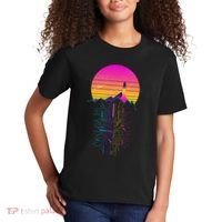 Retro 80s Space Shuttle Launch Circuit Mountain Kids T-Shirt thumb 2