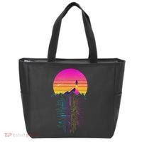 Retro 80s Space Shuttle Launch Circuit Mountain Tote Bag thumb 0