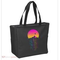 Retro 80s Space Shuttle Launch Circuit Mountain Tote Bag thumb 2
