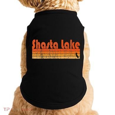 Retro 80s Style Shasta Lake Ca Doggie Tank