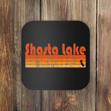 Retro 80s Style Shasta Lake Ca Coaster