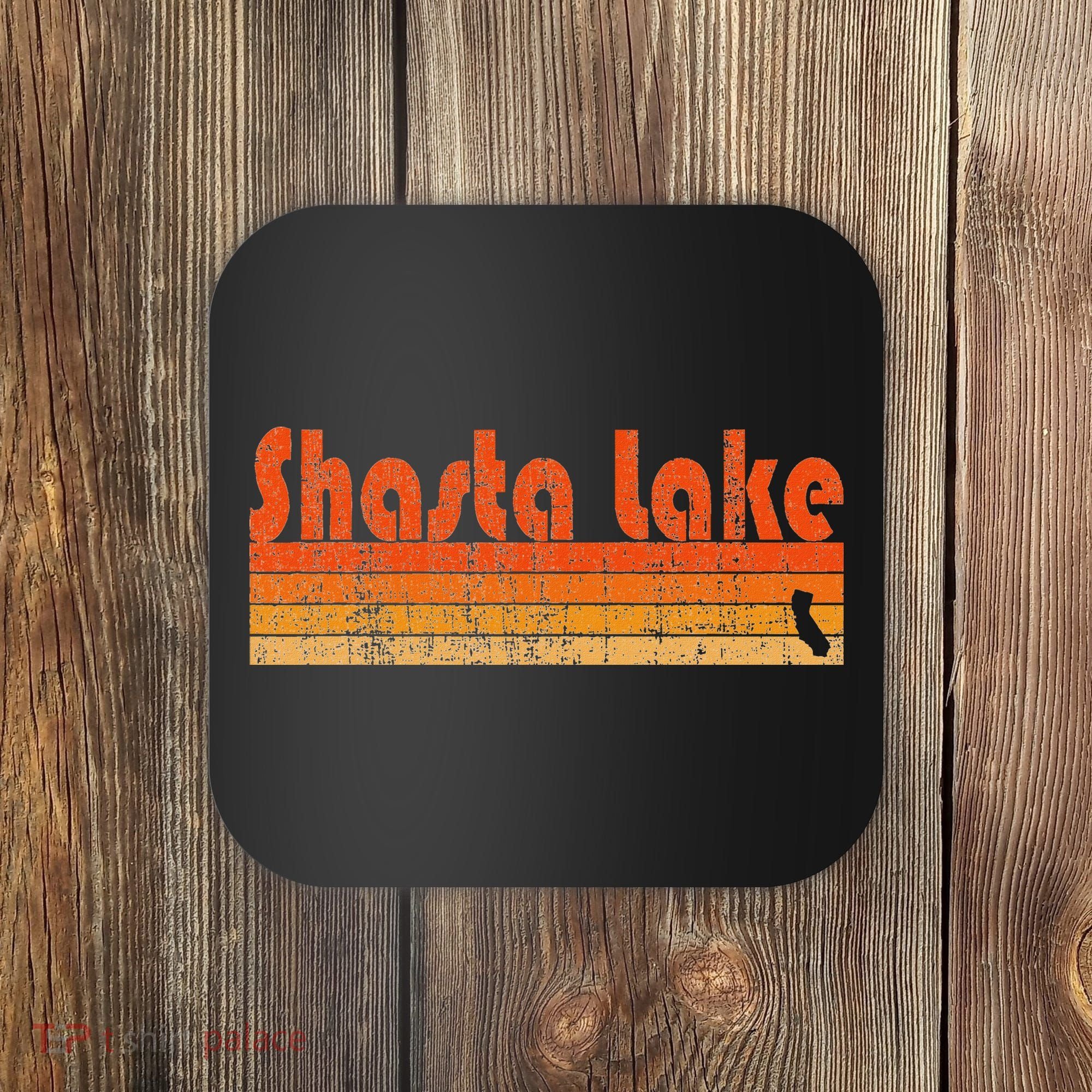Retro 80s Style Shasta Lake Ca Coaster